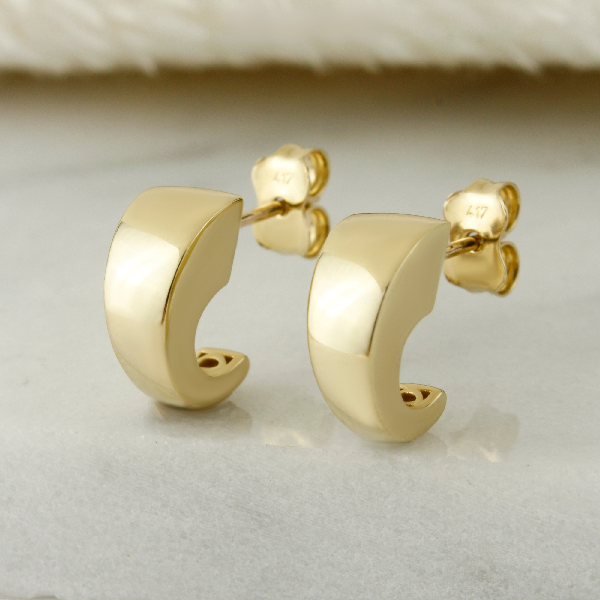10K Solid Gold Earrings For Women