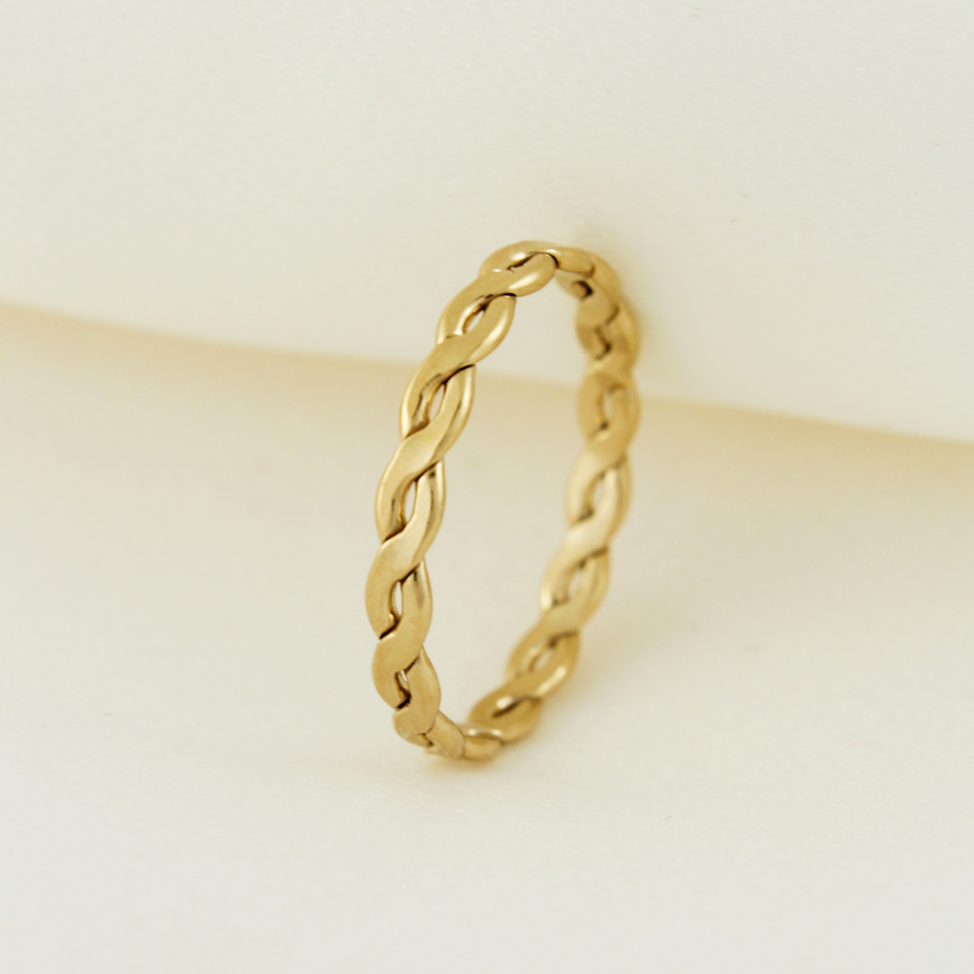 14k Gold Filled Tarnish Resistant Braided Ring