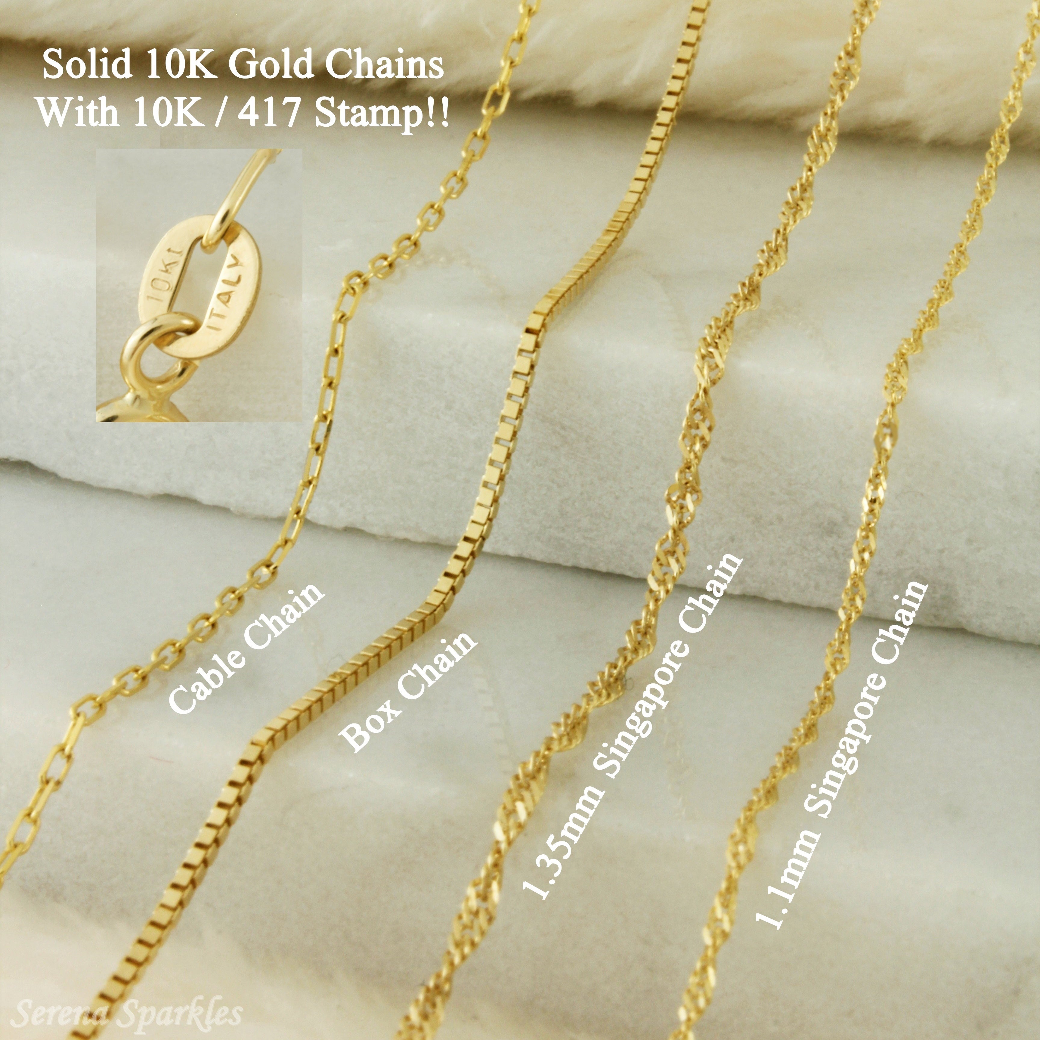 10k Solid Gold Flat Disc Pendant Engravable Necklace (Canva) - Serena Sparkles