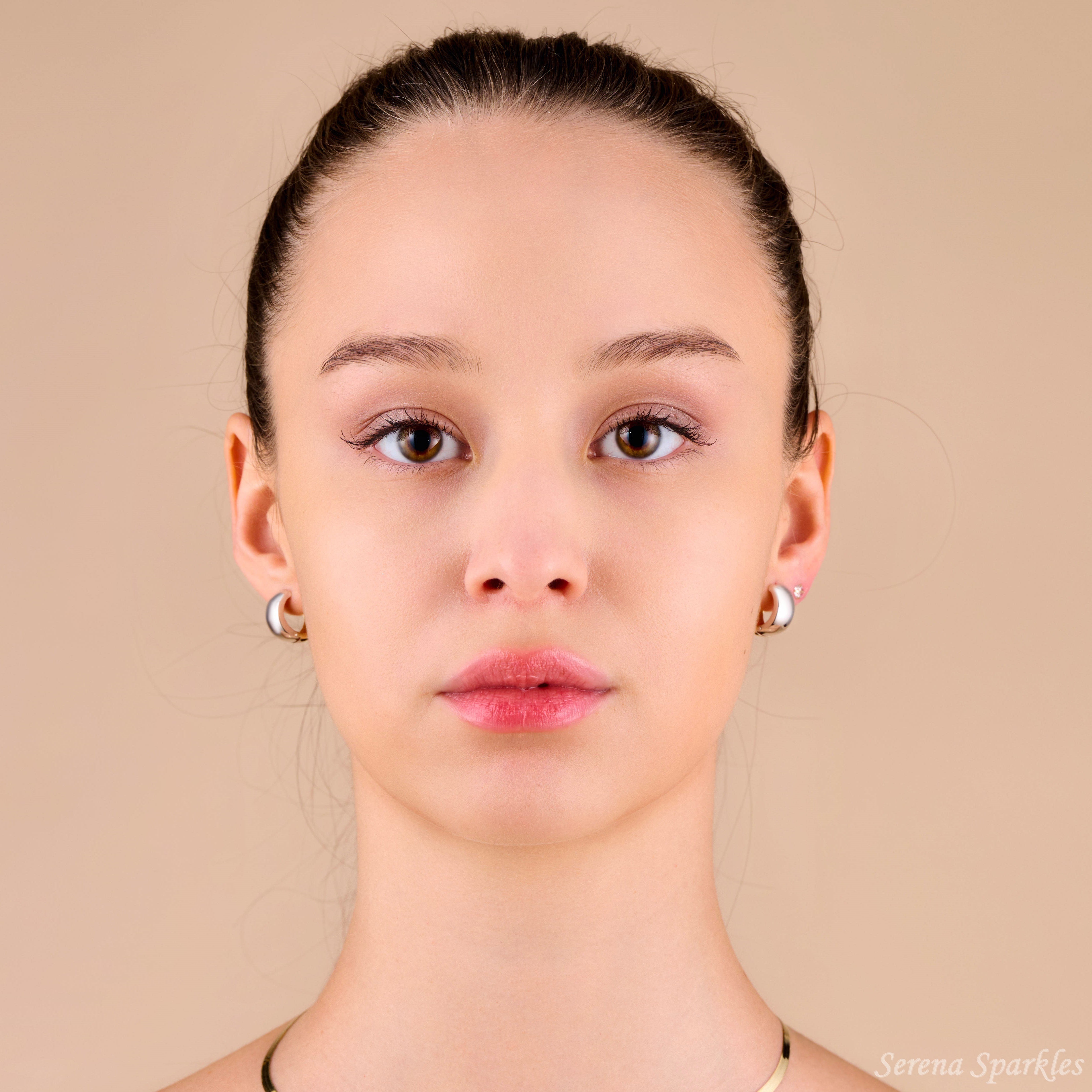 10k Solid Gold Reversible Huggie Hoops - Serena Sparkles