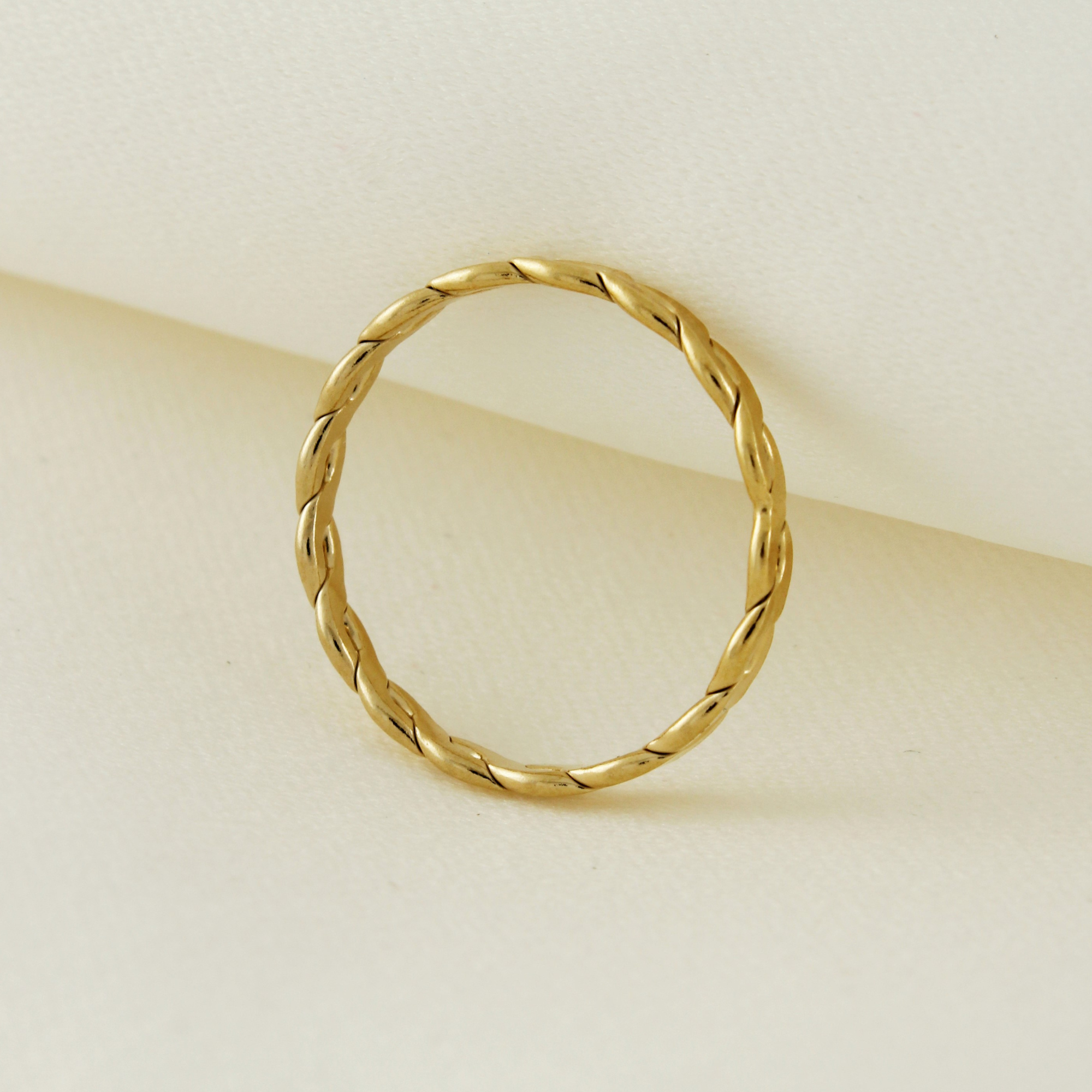 14k Gold Filled Tarnish Resistant Braided Ring