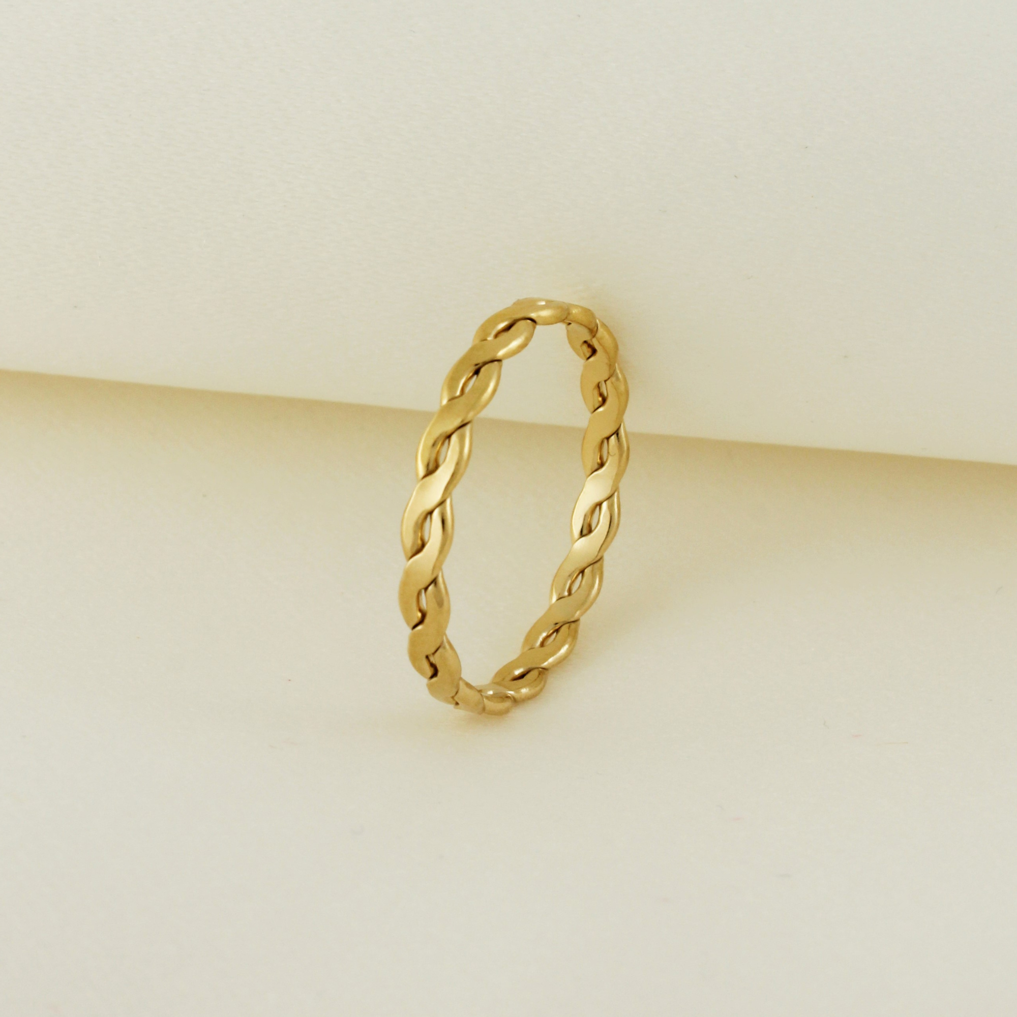 14k Gold Filled Tarnish Resistant Braided Ring