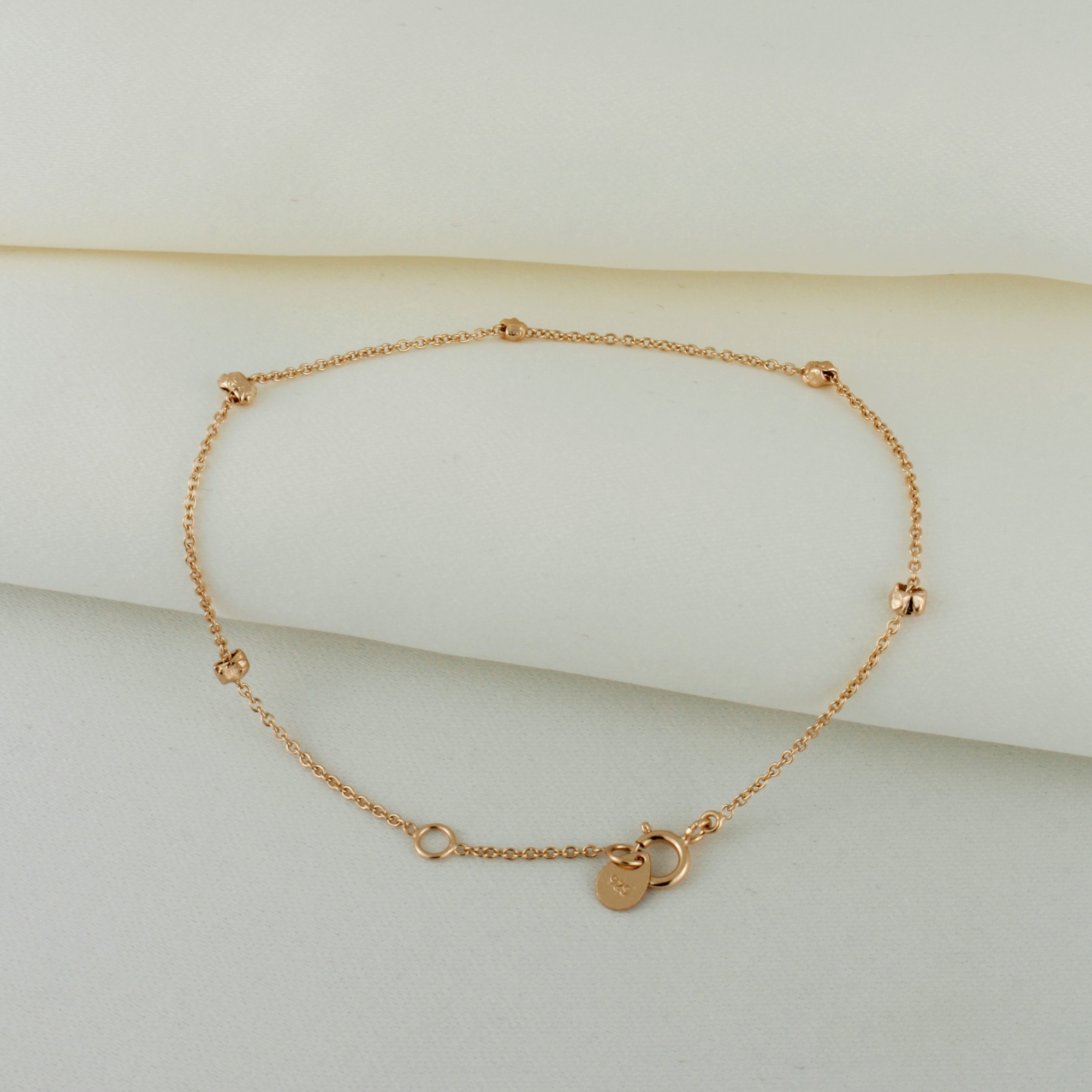 18k Gold Vermeil Dainty Satellite Ball Bracelet