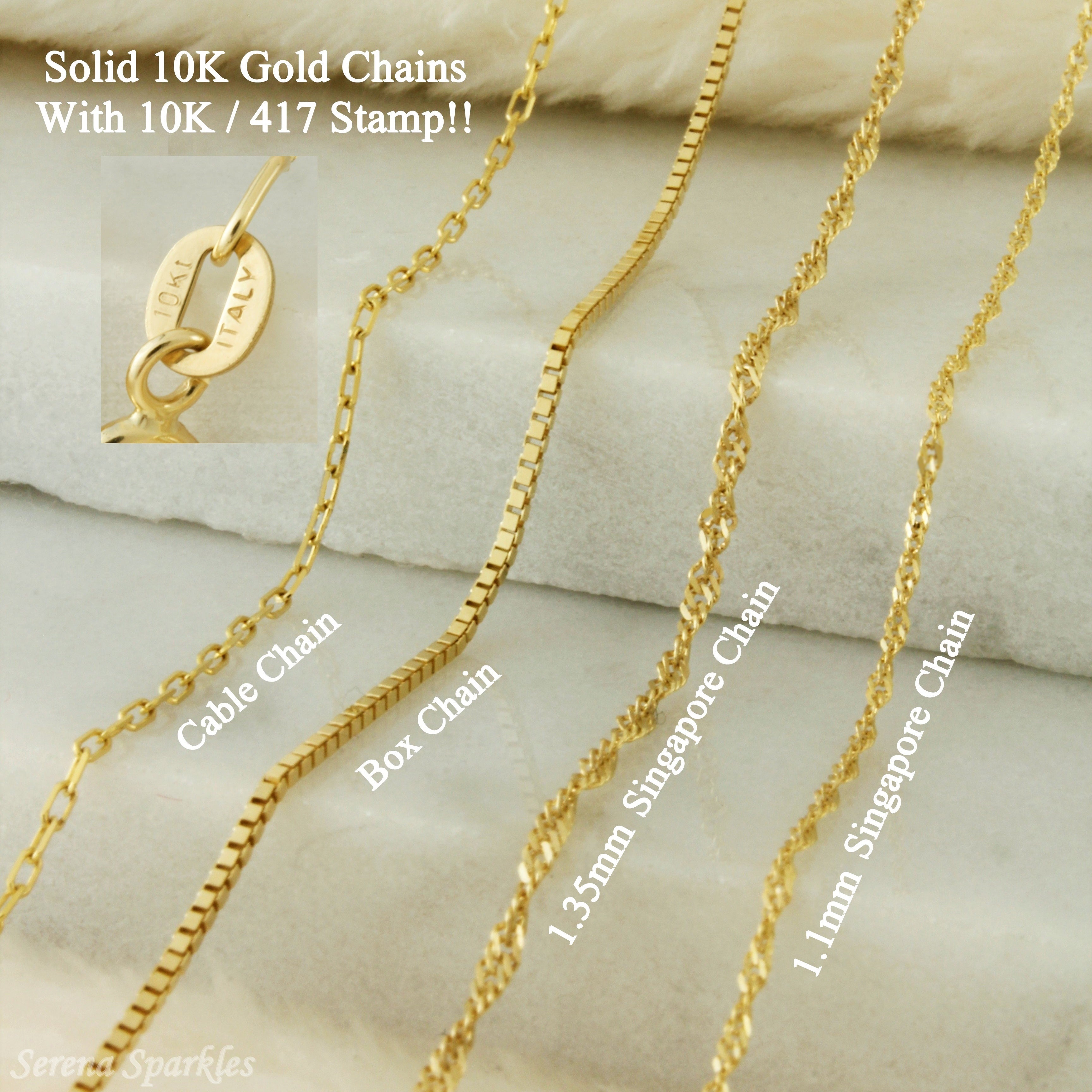 10k Solid Gold Flat Disc Pendant Engravable Necklace (Canva) - Serena Sparkles