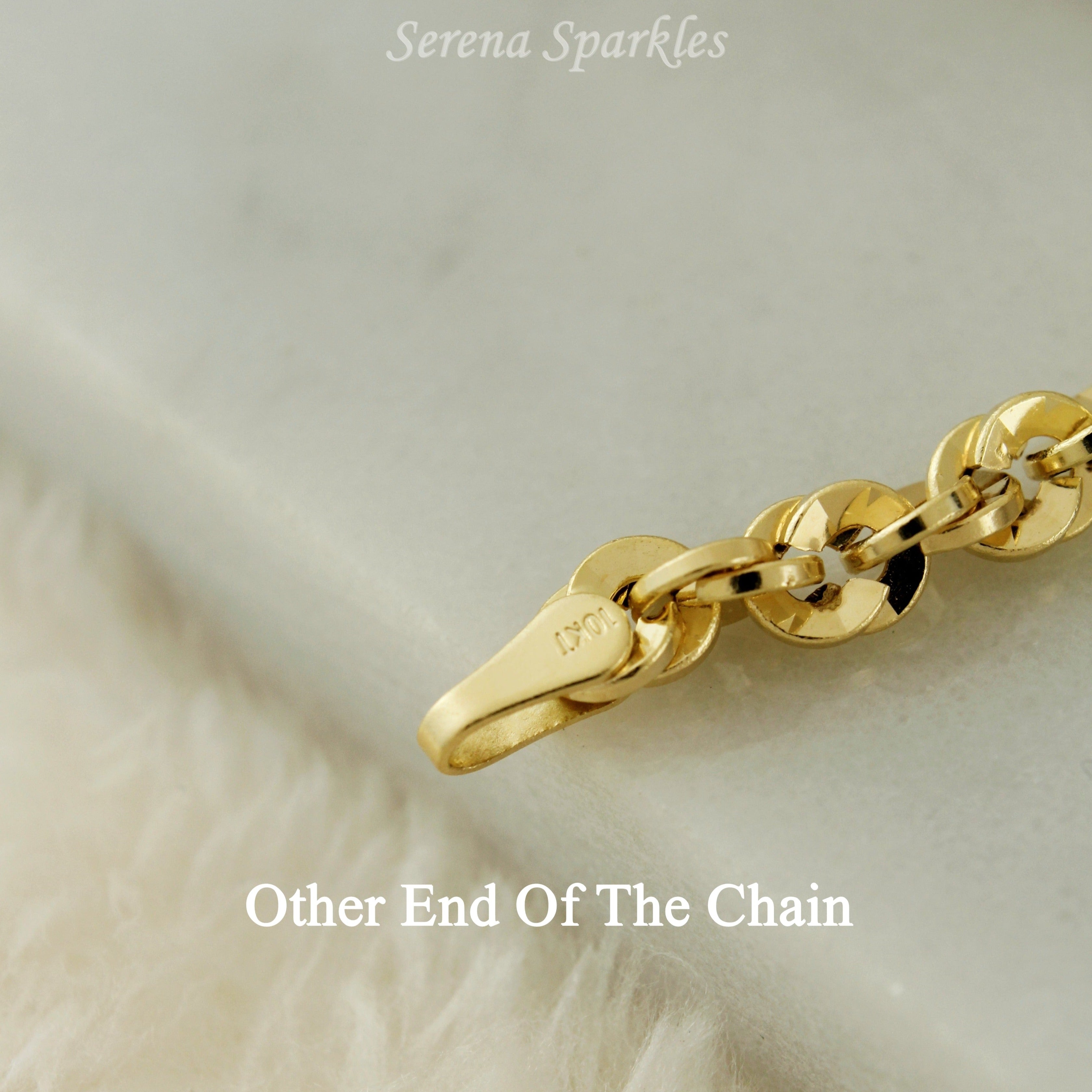 10k Real Gold Diamond Cut Rope Chain Bracelet - Serena Sparkles