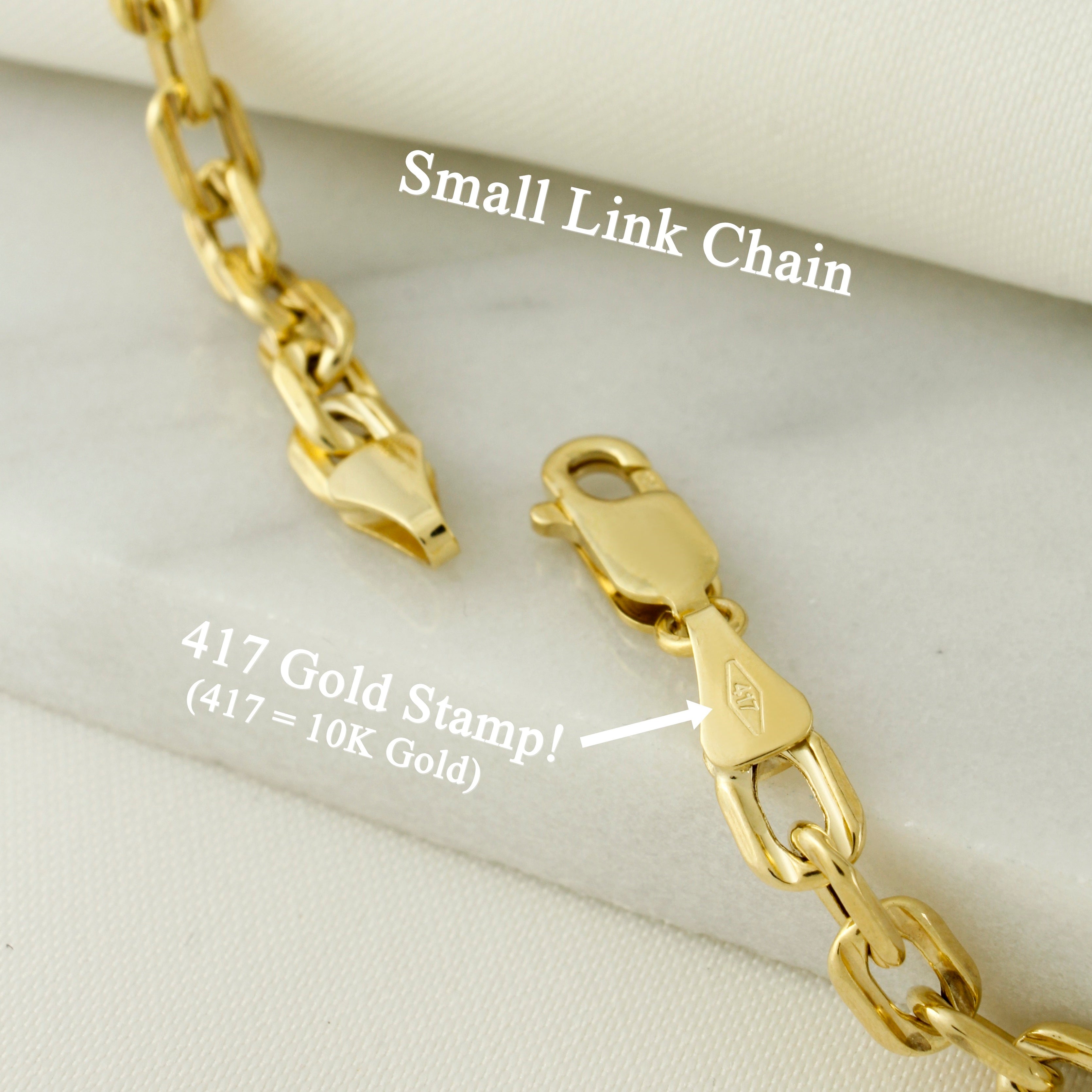 10k Real Gold Chunky Cable Chain Necklace - Serena Sparkles