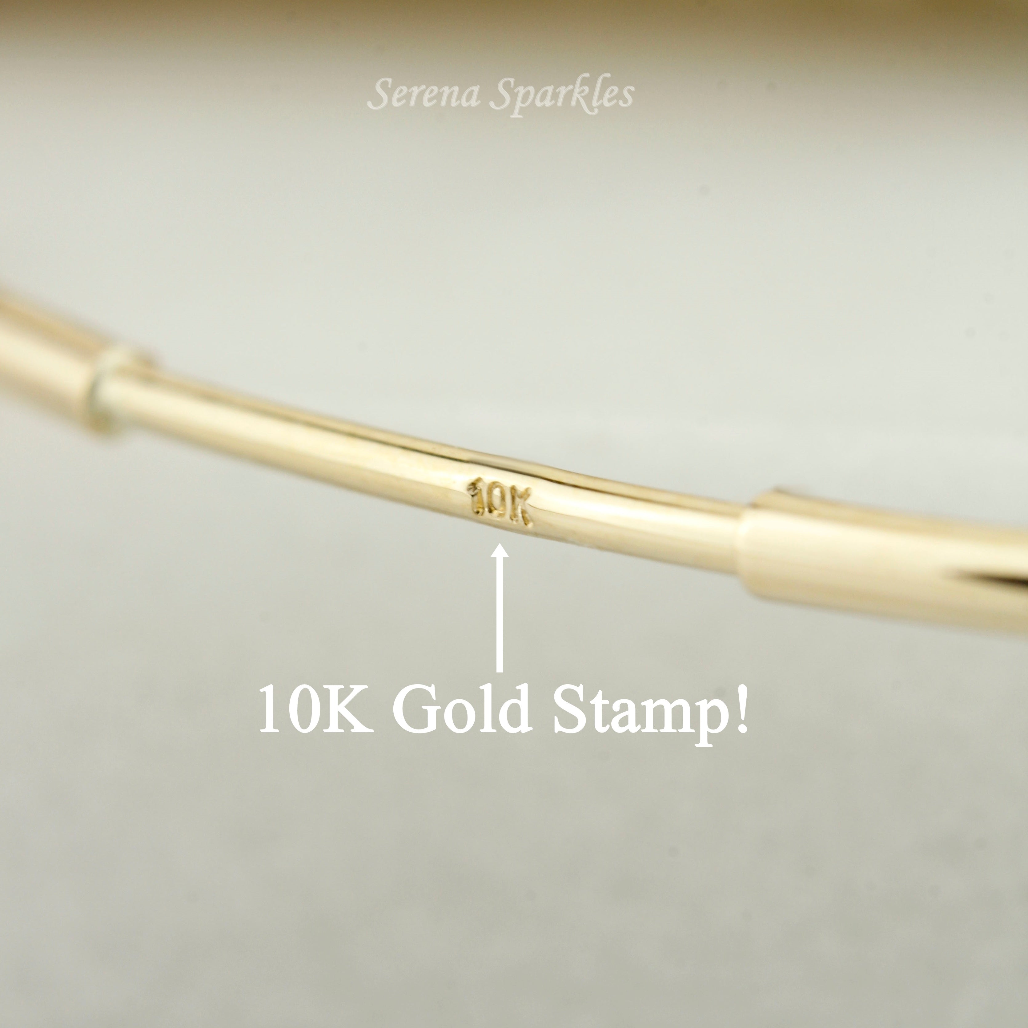 10k Solid Gold Oversize Hoop Earrings - Serena Sparkles