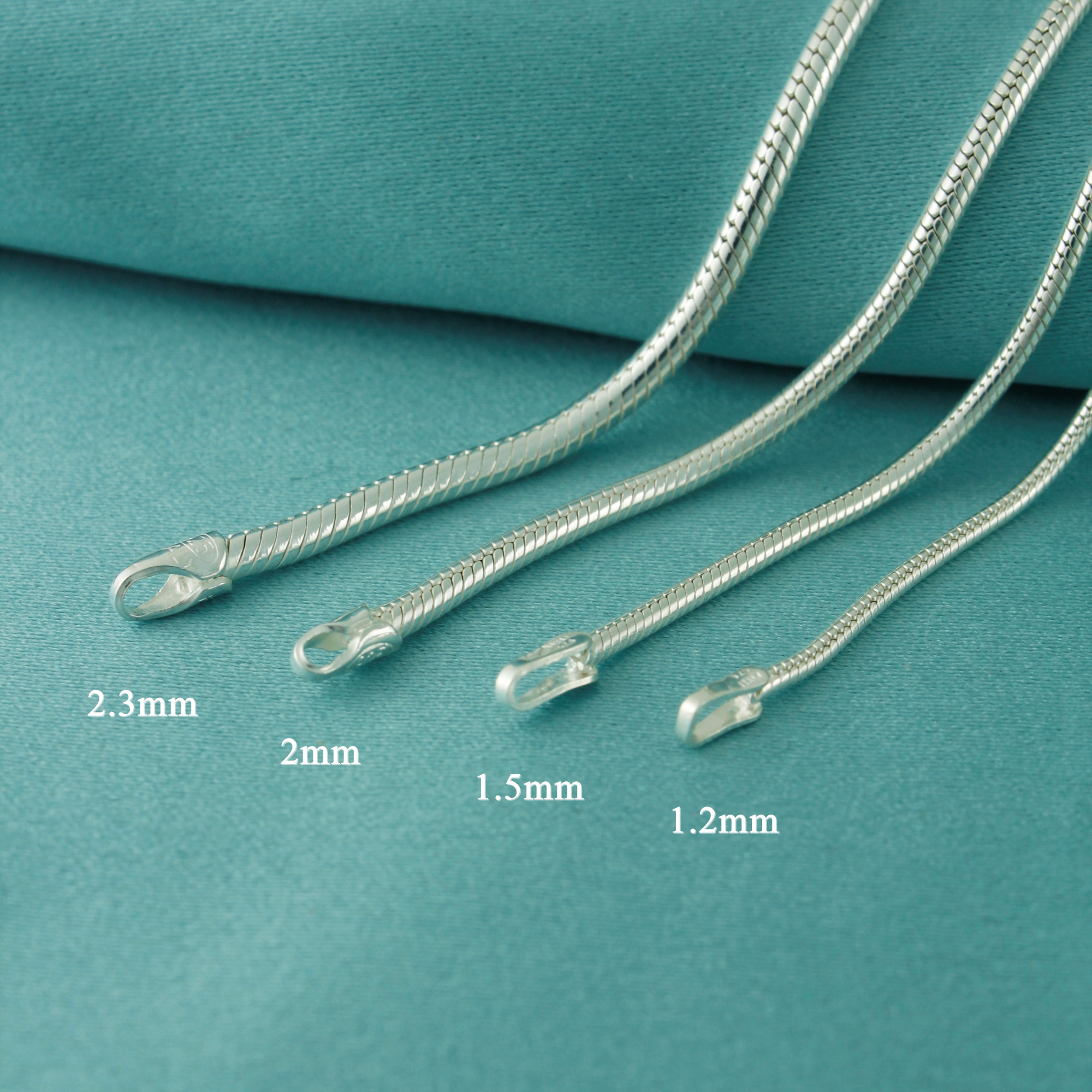925 Sterling Silver Snake Chain Bracelets