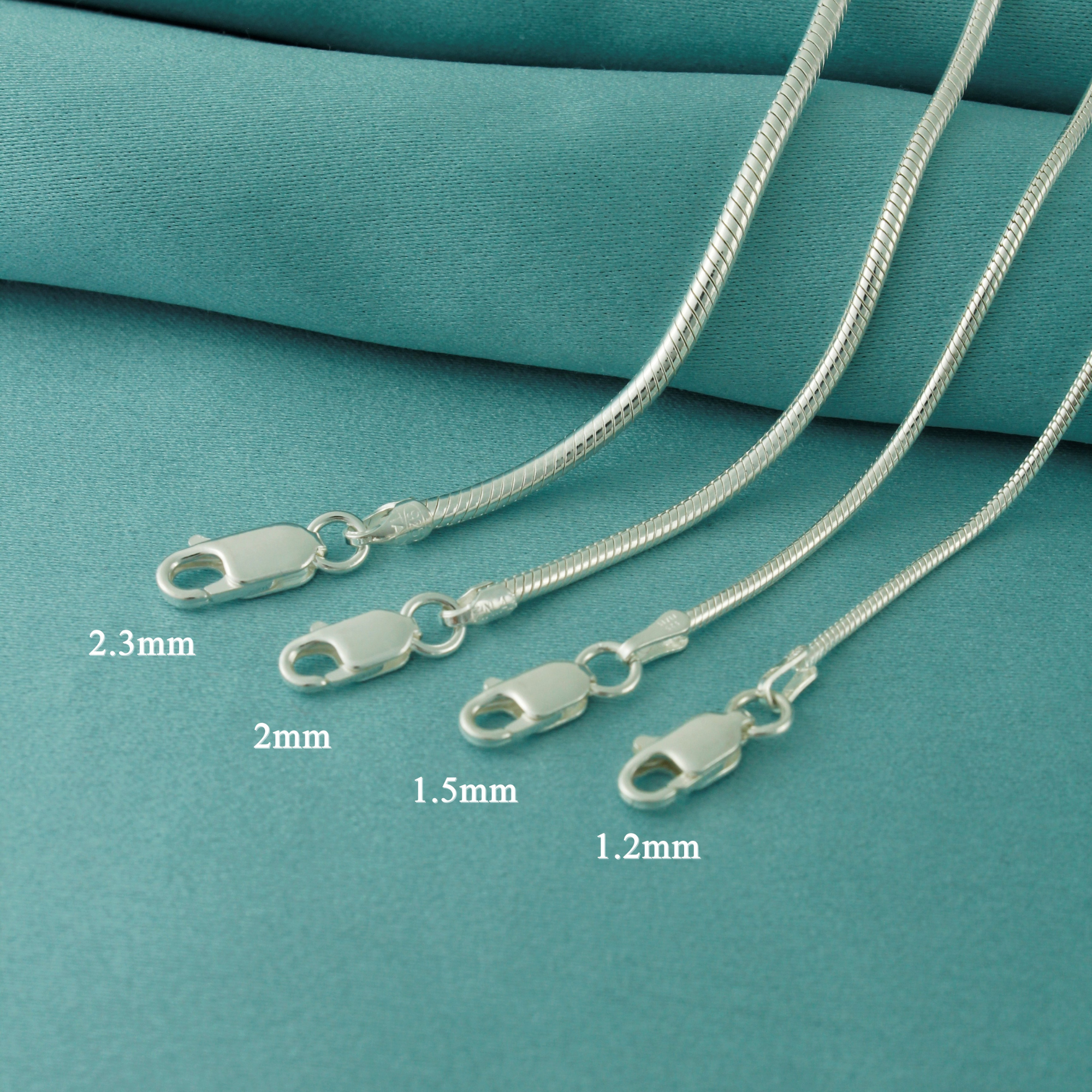 925 Sterling Silver Snake Chain Bracelets